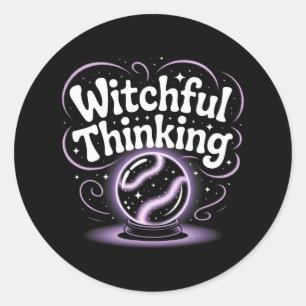 Sticker Rond Cristal de Cristal Ll Halloween en cuisine 1