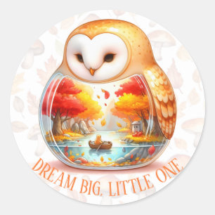 Sticker Rond Critère de Wilderness de Whimsy - le hibou -