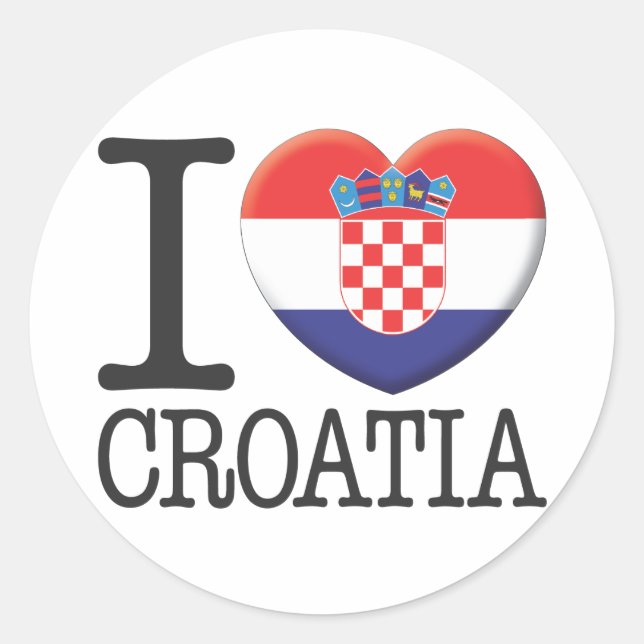 Sticker Rond Croatie (Devant)