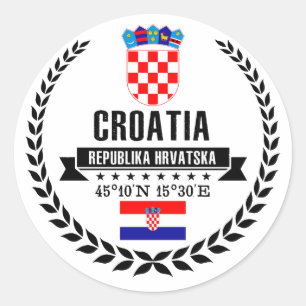 Sticker Rond Croatie