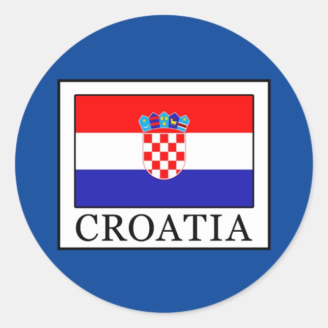 Sticker Rond Croatie (Devant)