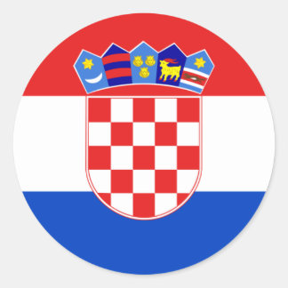 Sticker Rond Croatie, Croatie