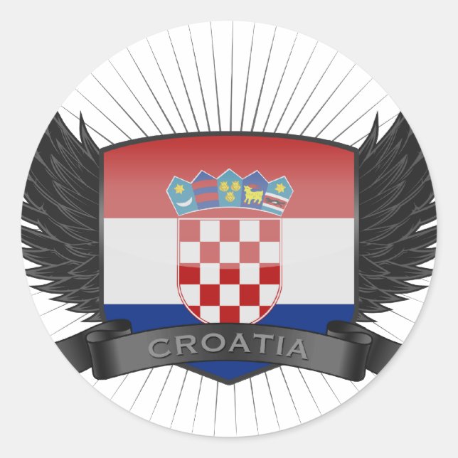 STICKER ROND CROATIQUE (Devant)