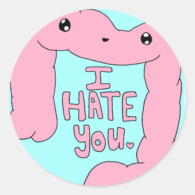 Sticker Rond Crohn et Colitis Happy Colon (Devant)