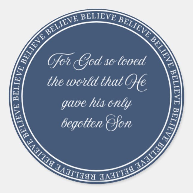 Sticker Rond Croire - Sceau de chasse petit (Devant)