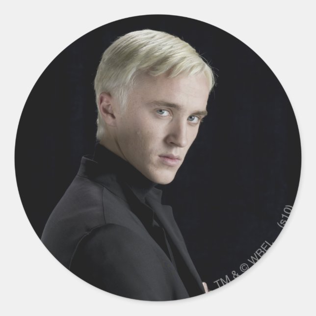 Sticker Rond Croisement d'armes de Draco Malfoy (Devant)