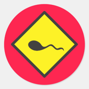 Sticker Rond Croisement de SPERME