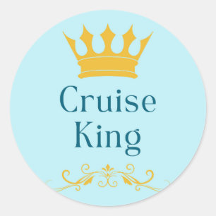 Sticker Rond Croiseur Roi