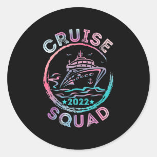 Sticker Rond Croisière 2022 Groupe Famille Correspondant Avec A