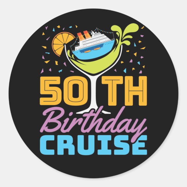 Sticker Rond Croisière 50e anniversaire (Devant)