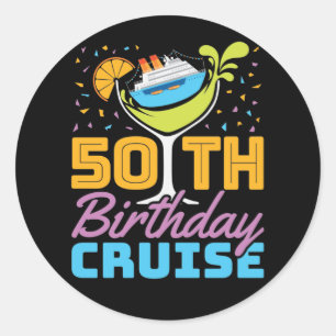 Sticker Rond Croisière 50e anniversaire