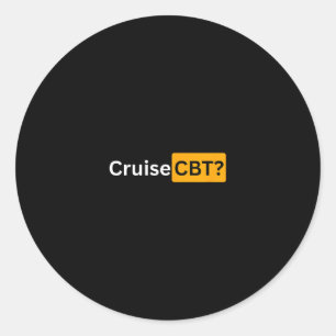 Sticker Rond Croisière Cbt - Y Croisière Cadeaux Bon Voyage