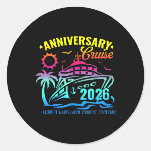 Sticker Rond Croisière d'anniversaire 2026 Créer des souvenirs