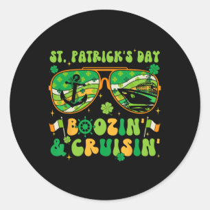 Sticker Rond Croisière de la Saint-Patrick Correspondance Crois