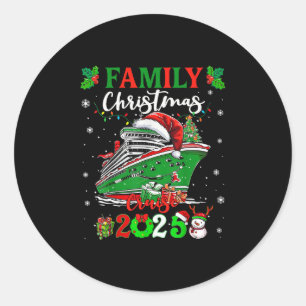 Sticker Rond Croisière de Noël en famille 2025 Croisière en fam