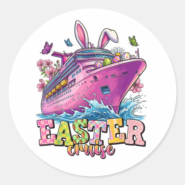 Sticker Rond Croisière de Pâques 2026 (Devant)