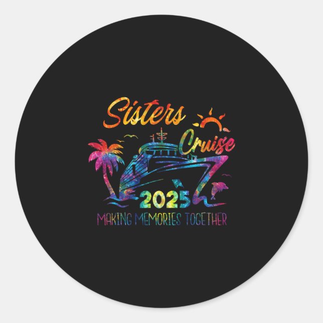 Sticker Rond Croisière des Sœurs 2025 Création de Souvenirs Ens (Devant)