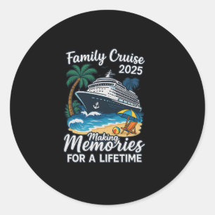 Sticker Rond Croisière en famille 2025 Créer des souvenirs pour