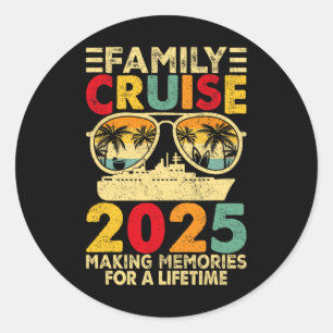 Sticker Rond Croisière en famille 2025 Jumelage de la famille E