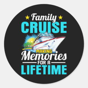 Sticker Rond Croisière en famille 2026 Créer des souvenirs pour