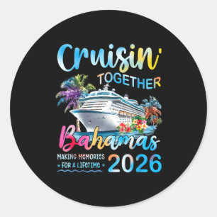 Sticker Rond Croisière en famille aux Bahamas 2026