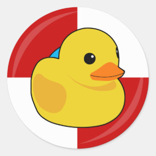 Sticker Rond Croisière en famille Canards croisières Enfants Co