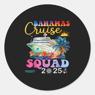 Sticker Rond Croisière en famille Les Bahamas 2025 Vac correspo