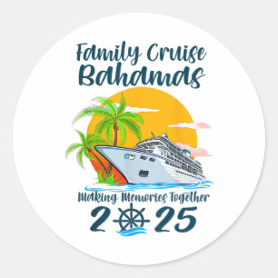 Sticker Rond Croisière familiale Hamas Vacances 2025 Créer des