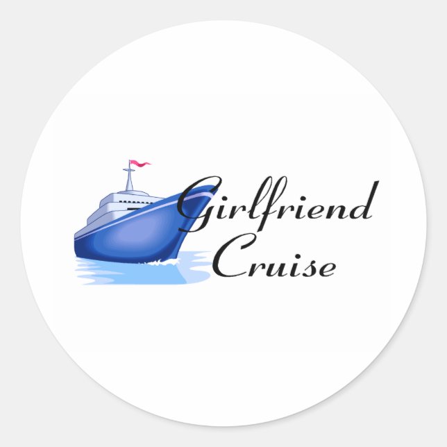 Sticker Rond Croisière Girlfriend (Devant)