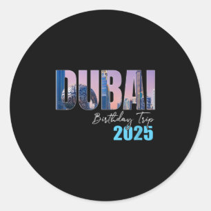 Sticker Rond Croisière pour l'anniversaire de Dui Uae en 2025 É