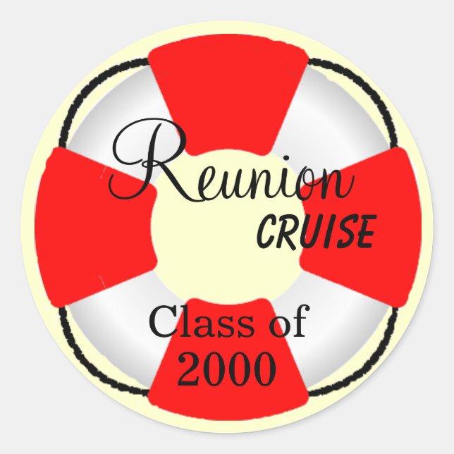 Sticker Rond Croisière Préserver-Réunion (Devant)