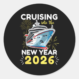 Sticker Rond Croisière vers la nouvelle année 2026