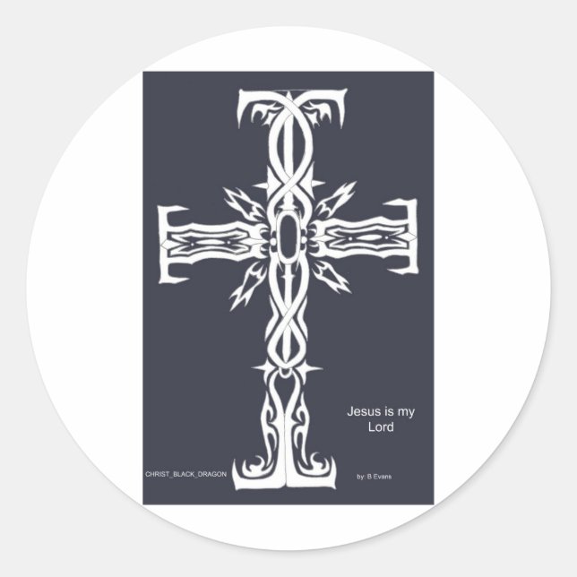 Sticker Rond Croix (Devant)