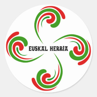 Sticker Rond Croix Basque