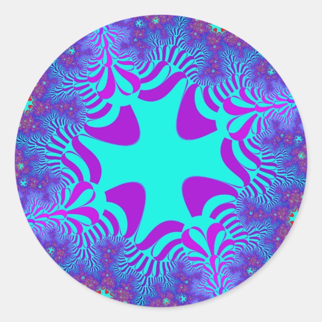 Sticker Rond Croix bleue côtière (Devant)