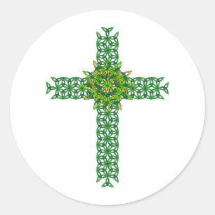 Sticker Rond Croix celtique