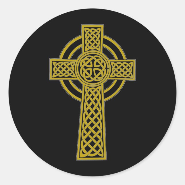 Sticker Rond Croix celtique (Devant)