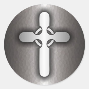 Sticker Rond Croix celtique (acier)