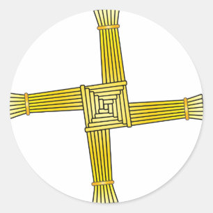 Sticker Rond Croix de Brigid