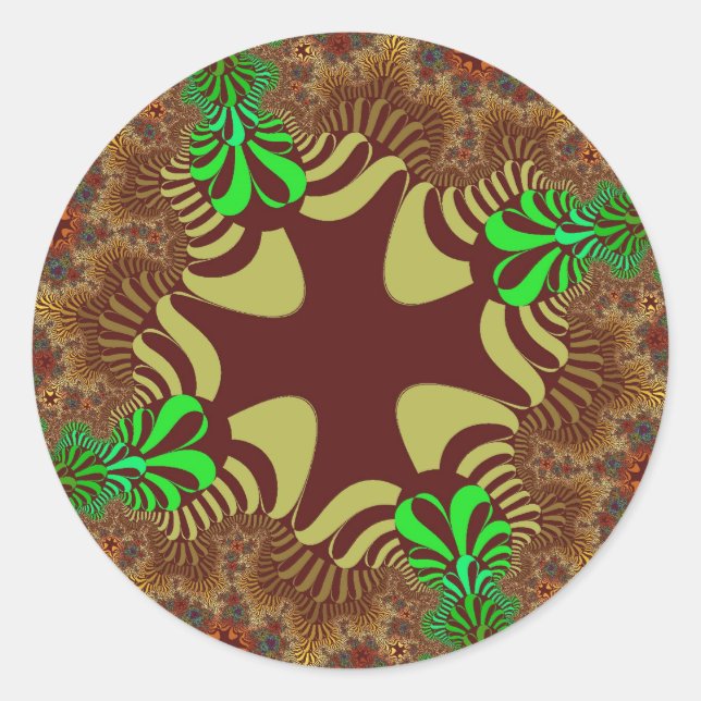Sticker Rond Croix de bronze (Devant)