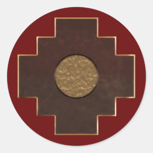 Sticker Rond Croix de Chakana