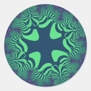 Sticker Rond Croix de Green Grove