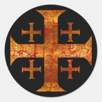 Croix de Jérusalem, en détresse