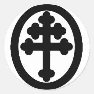Sticker Rond Croix de Lorraine