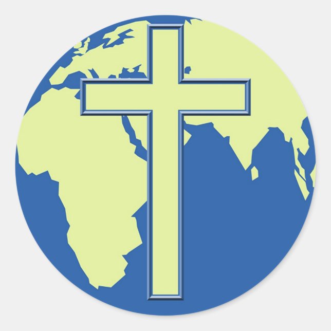 Sticker Rond Croix de Terre (Devant)