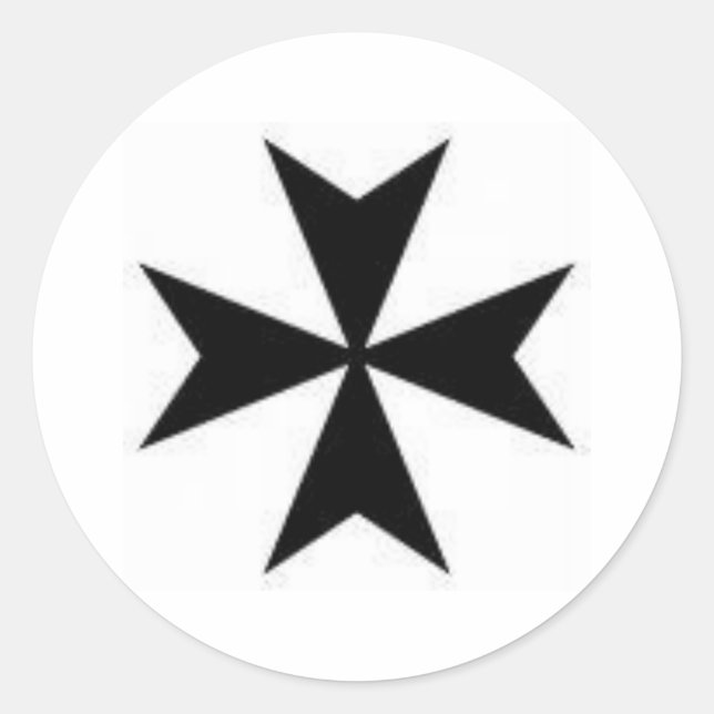 Sticker Rond Croix maltaise d'origine (Devant)