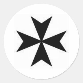Sticker Rond Croix maltaise d'origine