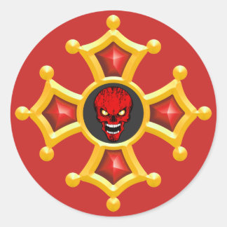 Sticker Rond Croix Occitane