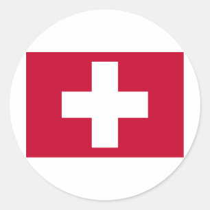 Sticker Rond Croix Rouge Produits & Designs !
