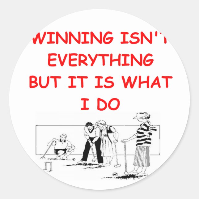 Sticker Rond croquet (Devant)